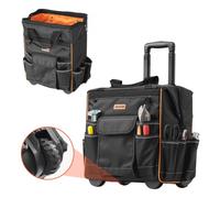 VEVOR Sac à Outils Roulettes Caisse à Outil avec 25 Poches Poignée Télescopique