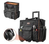 VEVOR Sac à Outils Roulettes Caisse Outil Robuste 25 Poches Poignée Télescopique