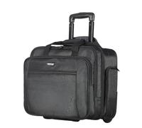 VEVOR Sac à roulettes pour Ordinateur Portable 17,3 Pouces, Mallette à roulettes pour PC, Poignée Télescopique à 4 Hauteurs, Tissu Oxford 1680D, pour Travail, Voyages d'affaires, Femmes, Hommes, Noir