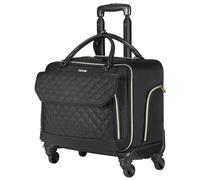 VEVOR Sac à Roulettes pour Ordinateur Portable Mallette pour PC 17,3 po / 43,9 cm Noir Or