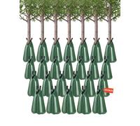 VEVOR Sac d'arrosage d'arbres, 25 pcs, sac d'irrigation d'arbres, 75,7 L, goutte à goutte, rechargeable, libération lente 5-9 heures avec fermeture éclair, durable, pour ciblage des racines profondes