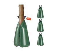 VEVOR Sac d'arrosage d'arbres, 4 pcs, sac d'irrigation d'arbres, 75,7 L, goutte à goutte, rechargeable, libération lente 5-9 heures avec fermeture éclair, durable, pour ciblage des racines profondes