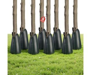 VEVOR Sac d'Arrosage pour Arbres 75,7 L Lot de 8, Sac d'Irrigation pour Arbres, Arrosage Goutte-à-Goutte en Profondeur 3 à 4 h pour Plantation et Périodes Sèches, en PE Tissé, avec Fermeture Éclair