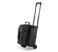 VEVOR Sac de Bowling à Roulettes, Valise de Transport pour 2 Boules, avec Compartiment pour Chaussures, Poche pour Accessoires Surdimensionnée et Poignée Rétractable Extensible, Transport, Noir