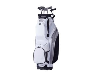 VEVOR Sac de Golf 91,5 cm, Sac Chariot pour Clubs de Golf avec Séparateur de 14 Compartiments et 13 Poches, Organisateur sur Roulettes en Nylon, Housse de Golf Durable avec Poignées Portable, Blanc