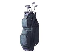 VEVOR Sac de Golf 91 cm, Sac Chariot pour Clubs de Golf avec Séparateur de 14 Compartiments et 11 Poches, Organisateur sur roulettes Durable en Nylon, avec Poignées et Bretelle Amovible, Vert Armée