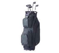 VEVOR Sac de Golf 91 cm, Sac Chariot pour Clubs de Golf avec Séparateur de 14 Compartiments et 11 Poches, Organisateur sur Roulettes Durable en Nylon, avec Poignées et Bretelle Amovible, Vert Armée