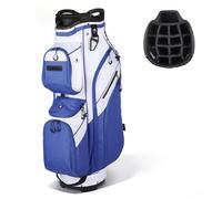 VEVOR Sac de Golf pour Chariot, Sac de Clubs de Golf 15 Compartiments Supérieurs, pour Golfette Voiturette Golfeur, Léger avec Séparateur sur Toute la Longueur, Bandoulière, Housse de Pluie et Poche