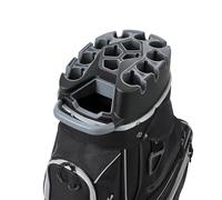 VEVOR Sac de Golf pour Chariot Voiturette, Sac de Clubs de Golf 14 Compartiments Supérieurs, pour Golfette Golfeurs, en Polyester, avec Séparateur sur Toute la Longueur, Bandoulière et Housse de Pluie