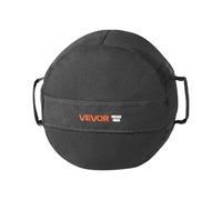 VEVOR Sac de Sable Musculation 45 kg, Sac de Sport Fitness Vide Non Rempli, en Nylon et PU, avec Poignées Solides, Imperméable, Matériel d’Entraînement pour Crossfit Exercices à Domicile Gym, Noir