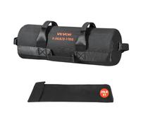 VEVOR Sac de Sable Musculation Réglable 2-11 kg, Sac de Sport Fitness Vide Non Rempli, en Nylon et PU, avec Poignées Solides, Matériel d’Entraînement pour Crossfit Exercices à Domicile Gym, Noir