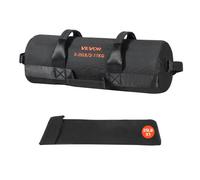 VEVOR Sac de Sable Musculation Réglable 2-11 kg, Sac de Sport Fitness Vide Non Rempli, en Nylon et PU, avec Poignées Solides, Matériel d’Entraînement pour CrossFit Exercices à Domicile Gym, Noir