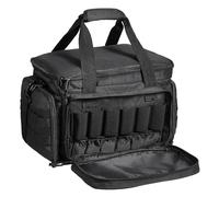 VEVOR Sac de tir pour 4 pistolets, sac de tir tactique avec 3 cloisons amovibles et 6 chargeurs, sac d'arme de poing pour pistolet de chasse en plein air avec bandoulière unique, 37 x 26 x 23 cm, noir