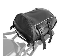 VEVOR Sacoche arrière de Moto, 10 L, Sac de Selle Moto avec Housse de Pluie imperméable, Sac à Dos de Rangement pour Bagages Multifonctionnel en Cuir, avec bandoulière et Poche intérieure, Noir