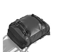 VEVOR Sacoche arrière de moto 30 L, sac de selle moto avec housse de pluie imperméable, sac à dos de rangement pour bagages multifonctionnel avec sangles, pour porte-bagages arrière universels, noir