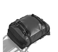 VEVOR Sacoche arrière de moto 30 L, sac de selle moto avec housse de pluie imperméable, sac à dos de rangement pour bagages multifonctionnel avec sangles, pour porte-bagages arrière universels, noir