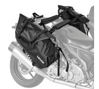 VEVOR Sacoche latérale de Moto, 28 L (14 L x 2), Sac de Selle Moto avec Housse de Pluie imperméable et Sangle inférieure, pour la Plupart des Motos, Sac à bandoulière pour Sport en Plein air, Noir
