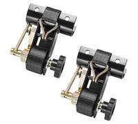 VEVOR Sangle à Cliquet Galerie de Toit 38,1 mm x 2,25 m Sangles d'Arrimage Barres de Toit Lot de 2 pour Attacher Chargement, avec Support de Tube Rond 47,6-50,8 mm Crochets J Capacité Charge 226,8 kg