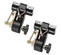 VEVOR Sangle à Cliquet Galerie de Toit 38,1 mm x 2,25 m Sangles d'Arrimage Barres de Toit Lot de 2 pour Attacher Chargement, avec Support de Tube Rond 47,6-50,8 mm Crochets J Capacité Charge 226,8 kg