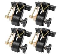 VEVOR Sangle à Cliquet Galerie de Toit 38,1 mm x 2,25 m Sangles d'Arrimage Barres de Toit Lot de 4 pour Attacher Chargement, avec Support de Tube Carré Noir Crochets en J Capacité de Charge 226,8 kg