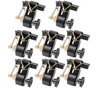 VEVOR Sangle à Cliquet Galerie de Toit 38,1 mm x 2,25 m Sangles d'Arrimage Barres de Toit Lot de 8 pour Attacher Chargement, avec Support de Tube Carré Noir Crochets en J Capacité de Charge 226,8 kg