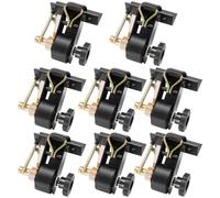 VEVOR Sangle à Cliquet Galerie de Toit 38,1 mm x 2,25 m Sangles d'Arrimage Barres de Toit Lot de 8 pour Attacher Chargement, avec Support de Tube Carré Noir Crochets en J Capacité de Charge 226,8 kg