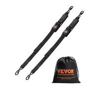 VEVOR Sangle d'Arrimage Rétractable à Cliquet Robuste, 5,08x121,92 cm, Lot de 2, Crochets S, Verrouillage de Sécurité, Résistance Rupture 680,4 kg, 40,64-121,92 cm, pour Remorques, Véhicules, Bateaux