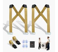 VEVOR Sangle de Déménagement de Levage Manutention Meubles Charge 453,6 kg pour 2 Personnes avec 2 Bandoulières 2 Sangles de Charge Réglables pour Déplacer Meubles Appareils Électroménagers Matelas