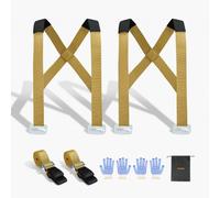 VEVOR Sangle de Déménagement de Levage Manutention Meubles Charge 453,6 kg pour 2 Personnes avec 2 Bandoulières 2 Sangles de Charge Réglables pour Déplacer Meubles Appareils Électroménagers Matelas