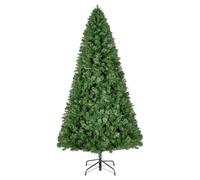 VEVOR Sapin de Noël Artificiel 220 cm, Arbre Artificiel de Noël Décoration Intérieur avec 1346 Branches PVC, Base en Métal, Arbre Décoratif pour Salon, Chambre, Centre Commercial, Parc, Bureau, Vert