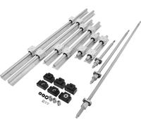VEVOR SBR20 Guide linéaire arbre + SFU1605-350/650/1050mm Vis à billes CNC Set