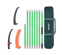 VEVOR Scie à élaguer extensible 2,15–8,09 m – perche manuelle, lame 65Mn, 8 perches