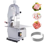 VEVOR Scie à os électrique commerciale 1500 W, 300 kg/h, ép. 4–200 mm, pour viande et os congelés