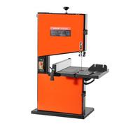 VEVOR Scie à Ruban Bois 373 W Scie à Ruban de Table Largeur de Coupe 229 mm Hauteur de Coupe 90 mm pour Travail Bois, Table de Travail Aluminium Moulé 300x300 mm Inclinaison 0-45° avec Guide d'Onglet