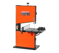 VEVOR Scie à Ruban Bois 373 W Scie à Ruban de Table Largeur de Coupe 229 mm Hauteur de Coupe 90 mm pour Travail Bois, Table de Travail Aluminium Moulé 300x300 mm Inclinaison 0-45° avec Guide d'Onglet