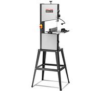 VEVOR Scie à Ruban d'Établi avec Support, 245 mm, 2 Vitesses 506/920 tr/min, 370 W, Hauteur Coupe 160 mm, Longueur de Lame Scie 1832 mm, Guide, Jauge à Onglet, pour Travail Bois, Aluminium, Plastique