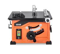 VEVOR Scie Circulaire À Table, Scie Circulaire Portative Compacte De 1 200 W, Lame De Scie De 210 MM De Diamètre Extérieur, Capacité De Coupe Maximale De 225 MM, Vitesse De Coupe De 4800 Tr/min, Avec