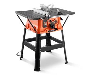VEVOR Scie Circulaire sur Table, 254 mm, Scie à Table avec Support Compacte Portable 1800 W, Capacité de Coupe Maximale 200 mm, 4800 tr/min, Lame de Scie 24 Dents, pour Fabrication Meubles Menuiserie