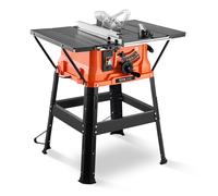 VEVOR Scie À Table Avec Support, Scie À Table Compacte Portable De 1800 W, Diamètre Extérieur De La Lame De Scie De 254 MM, Capacité De Coupe Maximale De 200 MM, Vitesse De Coupe De 4800 Tr/min, Avec