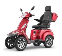 VEVOR Scooter de Mobilité Électrique à 4 Roues Tout-terrain, 1000 W, Charge 226,8 kg, avec Longue Portée 35 km, 3 Modes de Vitesses, Capacité de Montée 20°, pour Adultes, Personnes Âgées, Handicapées