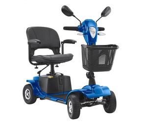 VEVOR Scooter de Mobilité Électrique Pliable à 4 Roues Tout-terrain, Capacité de Montée 9°, Charge 120 kg, avec Longue Portée 25 km, Roues Antidérapantes, pour Adultes, Personnes Âgées, Handicapées