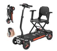 VEVOR Scooter de Mobilité Électrique Pliable Automatique à 4 Roues Tout-terrain, Portée 15 km, Capacité de Montée 9°, Charge de 120 kg, avec Télécommande, pour Adultes, Personnes Âgées, Handicapées