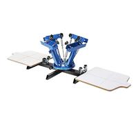 VEVOR Screen Printing Machine, 4 Color 2 Station, 360° Rotable Silk SYJTTSSYZZ42J5IMGV0, Bleu