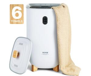 VEVOR Sèche Serviettes 35 L, Chauffe Serviettes avec Écran LED et Fonction de Séchage, Seau Chauffe Serviettes Intelligent avec Minuterie Réglable Arrêt Automatique, pour Couvertures Peignoirs Pyjama