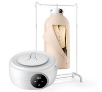 VEVOR Séchoir à linge portable 600 W, séchoir parapluie avec sac de séchage, chauffage PTC et affichage LED, mini-séchoir pliable avec minuterie de 5 heures pour les appartements, les résidences, les
