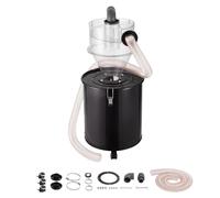 VEVOR Séparateur de poussière cyclonique avec réservoir métallique, séparateur cyclonique de 4 pouces pour collecteur de poussière, séparateur de poussière en ABS avec raccord de diamètre extérieur de