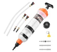 VEVOR Seringue à Huile 1,5 L Pompe Vidange Huile Moteur Aspiration Manuelle Pompe de Transfert Huile Automobile pour Tondeuses à Gazon, Voitures, Bateaux, Motos, avec Tuyau Long, Tuyaux d'Extension