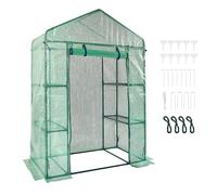 VEVOR Serre à Étages Serre avec Étagères Portable Charge 15 kg 141x74,5x205 cm