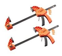 VEVOR Serre-joint - Pack de 2 - Libération Rapide 12 pouces 340 lb Acier au Carbone Orange et Noir Orange et noir