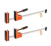 VEVOR Serre-Joints Parallèles 2PCs Ouverture de la Mâchoire 60,96 cm, Pince Écarteur en F avec Limite de Charge de 680 kg, Pression Uniforme, en Plastique et Acier au Carbone, Menuisier Métallurgie